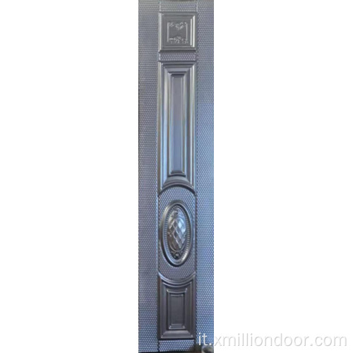 Piastra per porta in acciaio stampato dal design classico